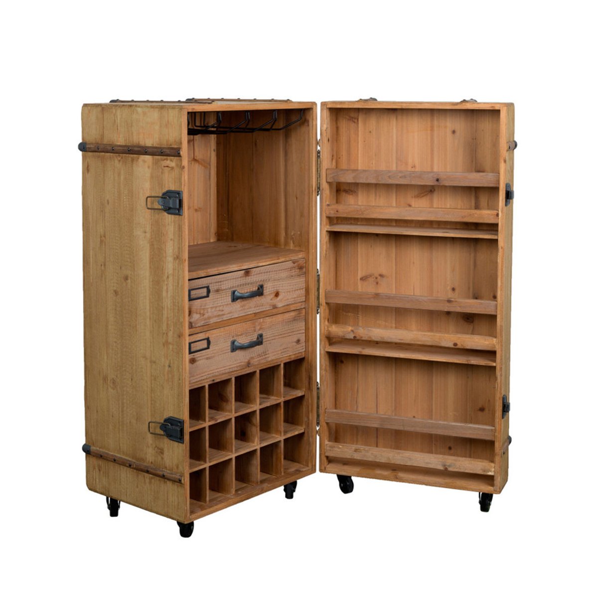 Meuble bar à vin vintage- LICO naturel, DUTCHBONE