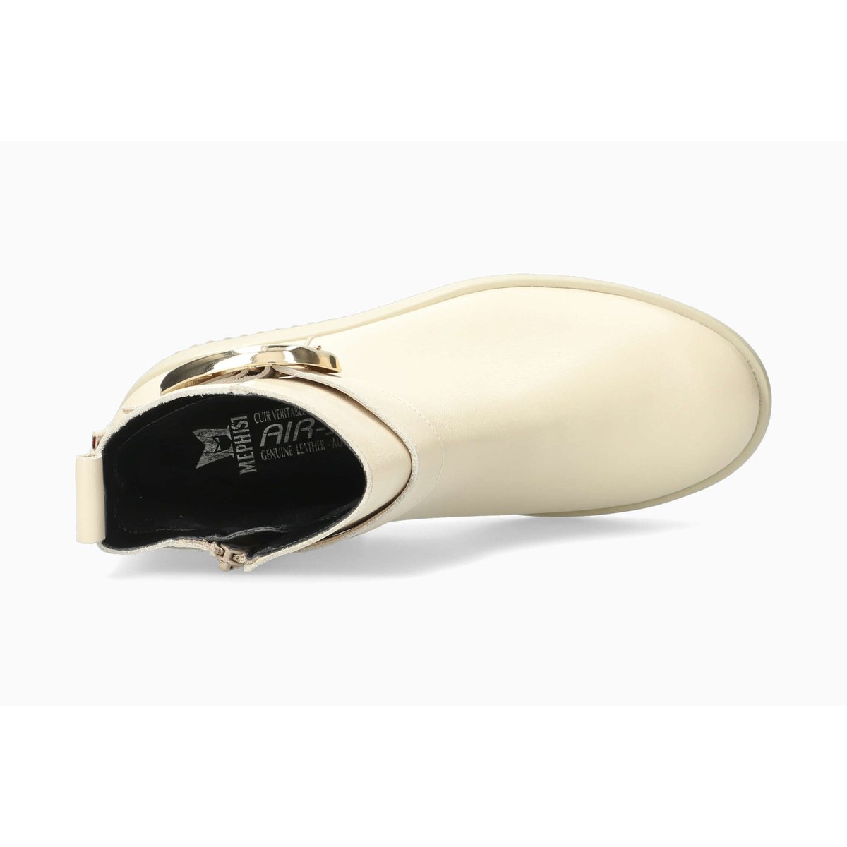 Bottines en cuir BADIA beige p5148066, MEPHISTO