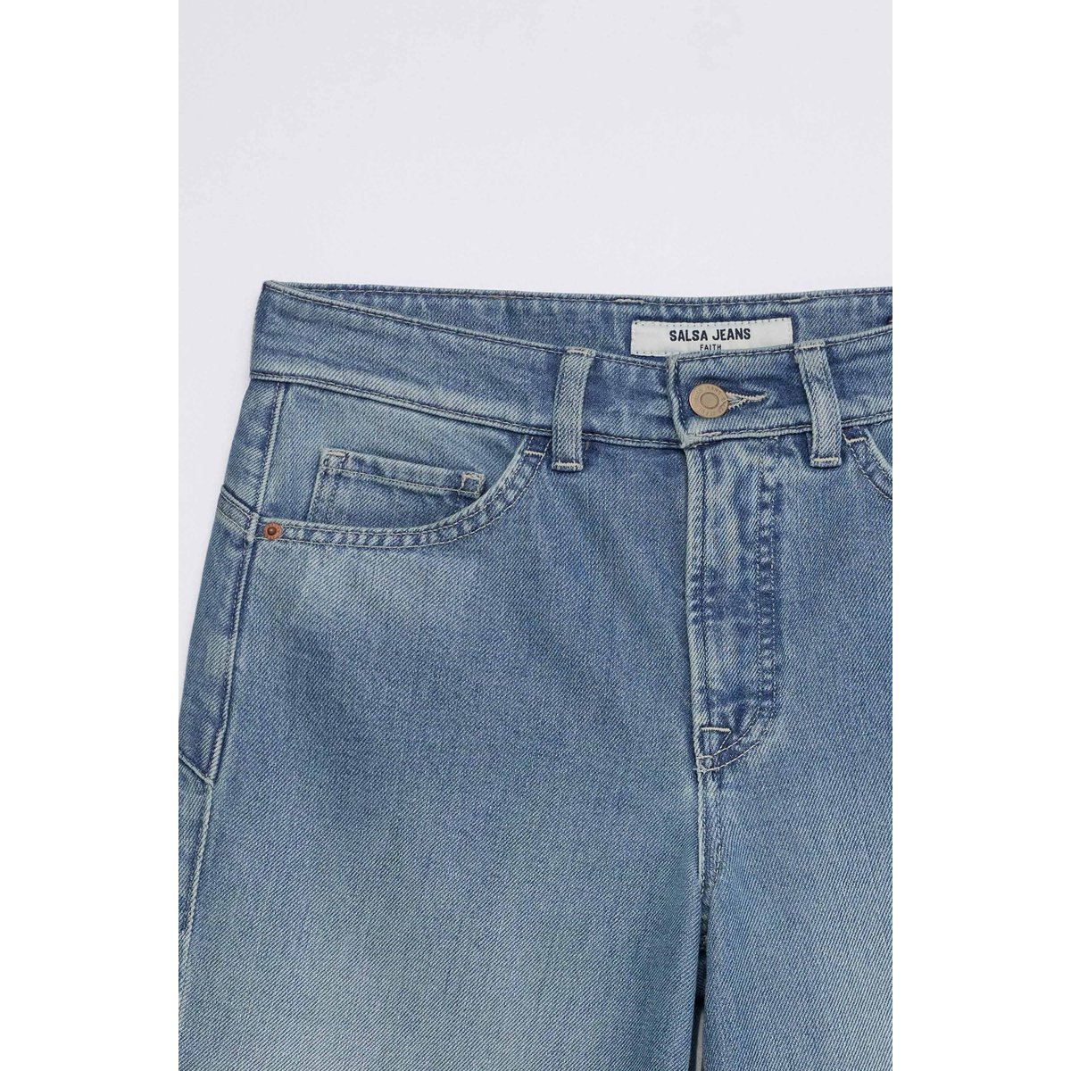 JEAN FAITH PUSH IN STRAIGHT bleu, SALSA JEANS