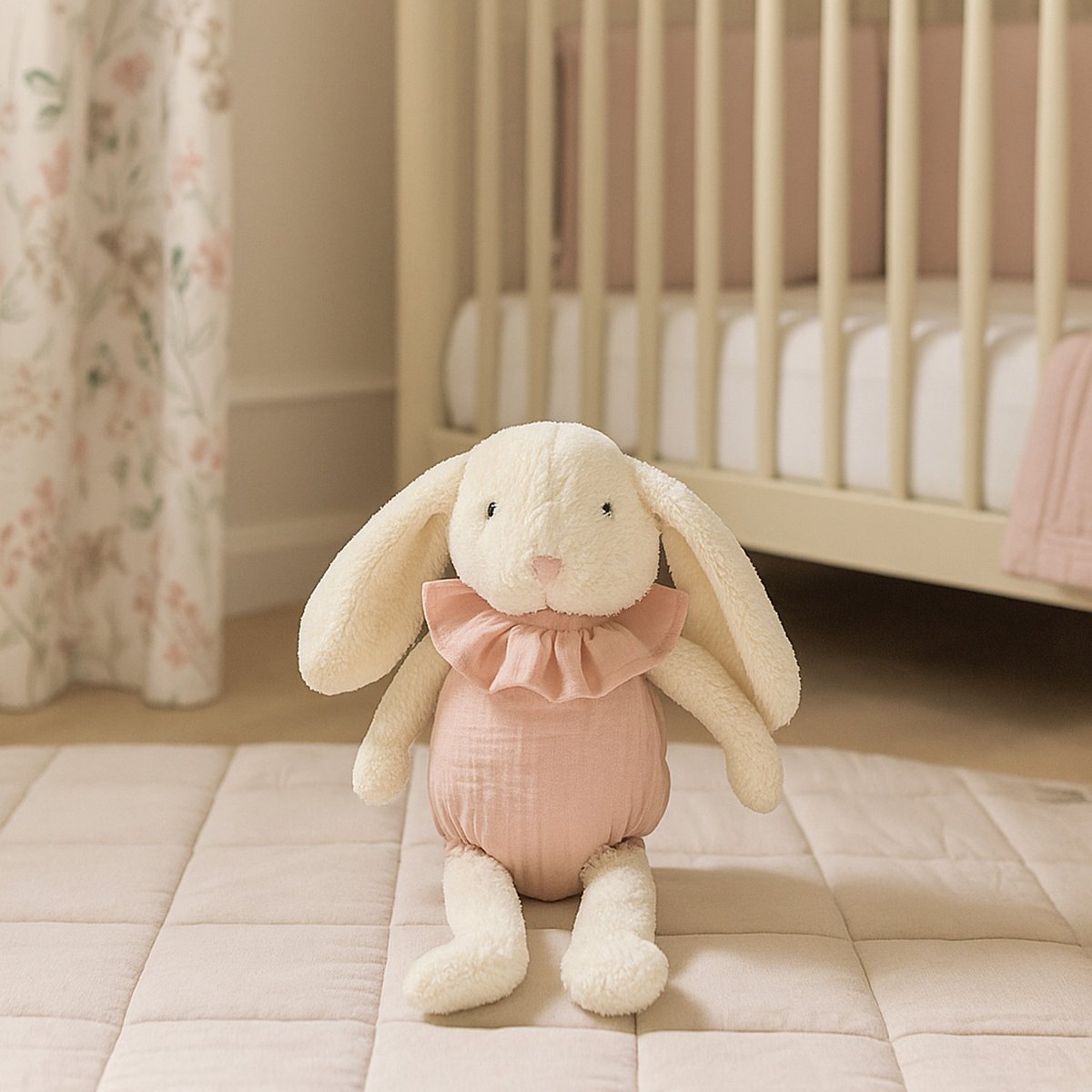 Peluche sable, rose, noir, WALKING MUM