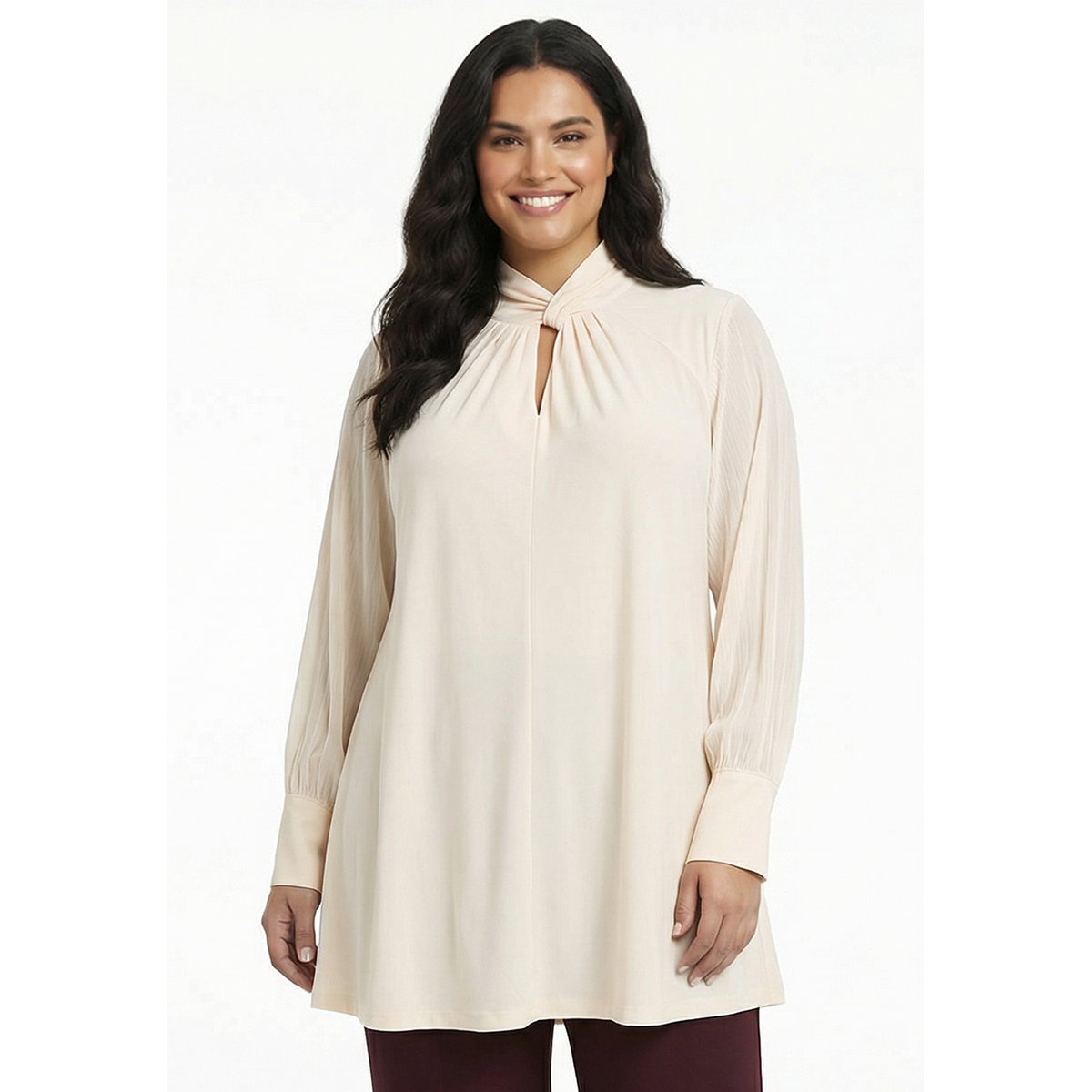 Tunique avec manches longues rose, YOEK