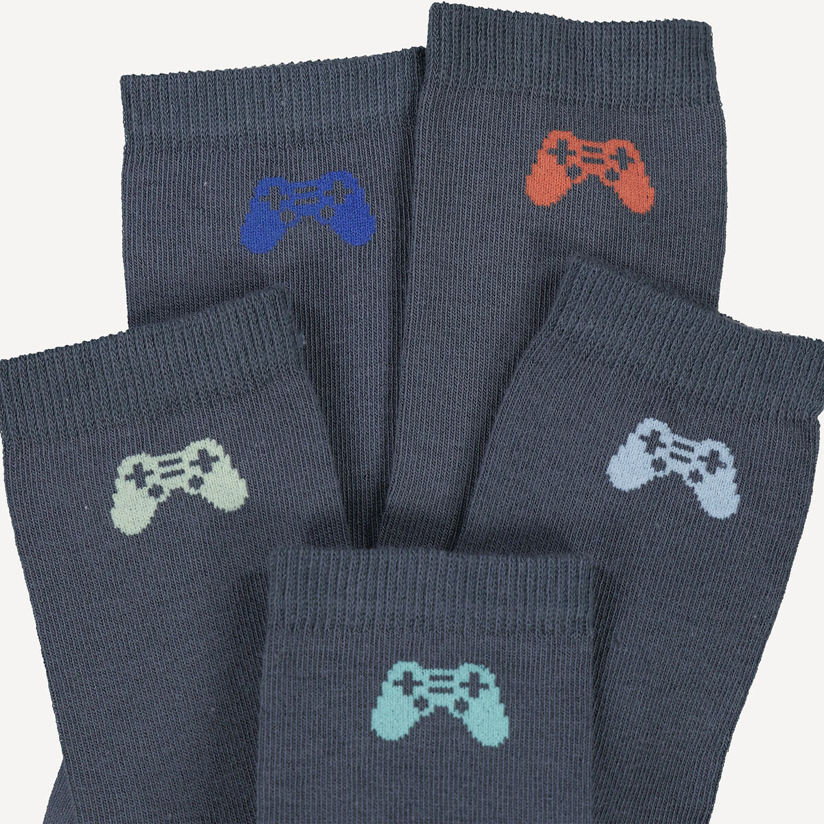 Lot de 5 paires de chaussettes, thème Gaming multicolore, LA REDOUTE COLLECTIONS