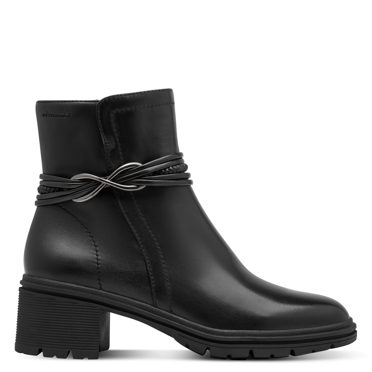 Bottines plates noir, TAMARIS