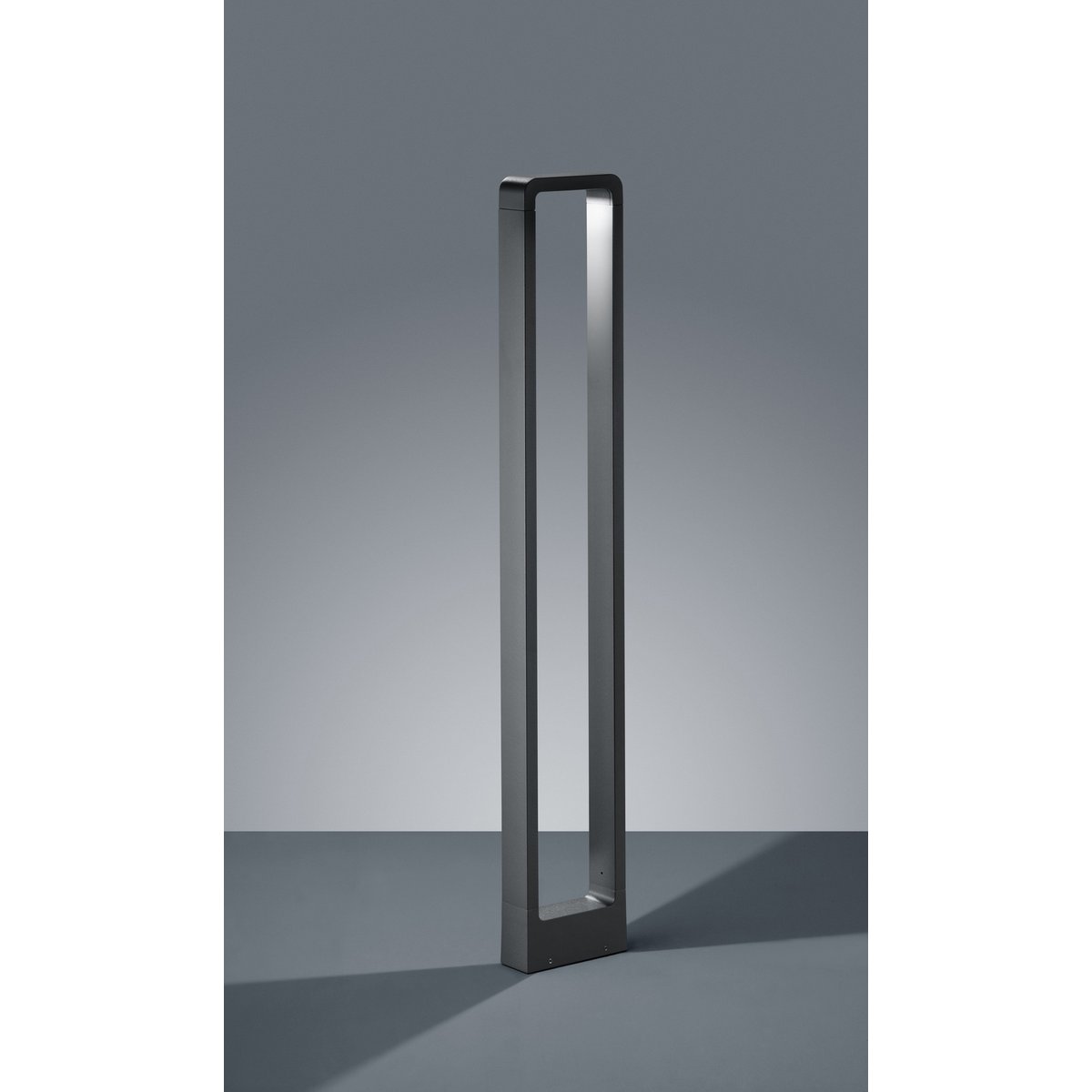 Grande Borne de jardin LED Reno noir, TRIO