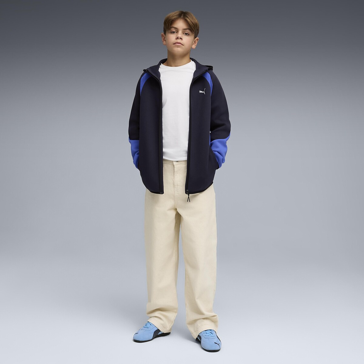 Zip-up Hoodie marine/blauw, PUMA