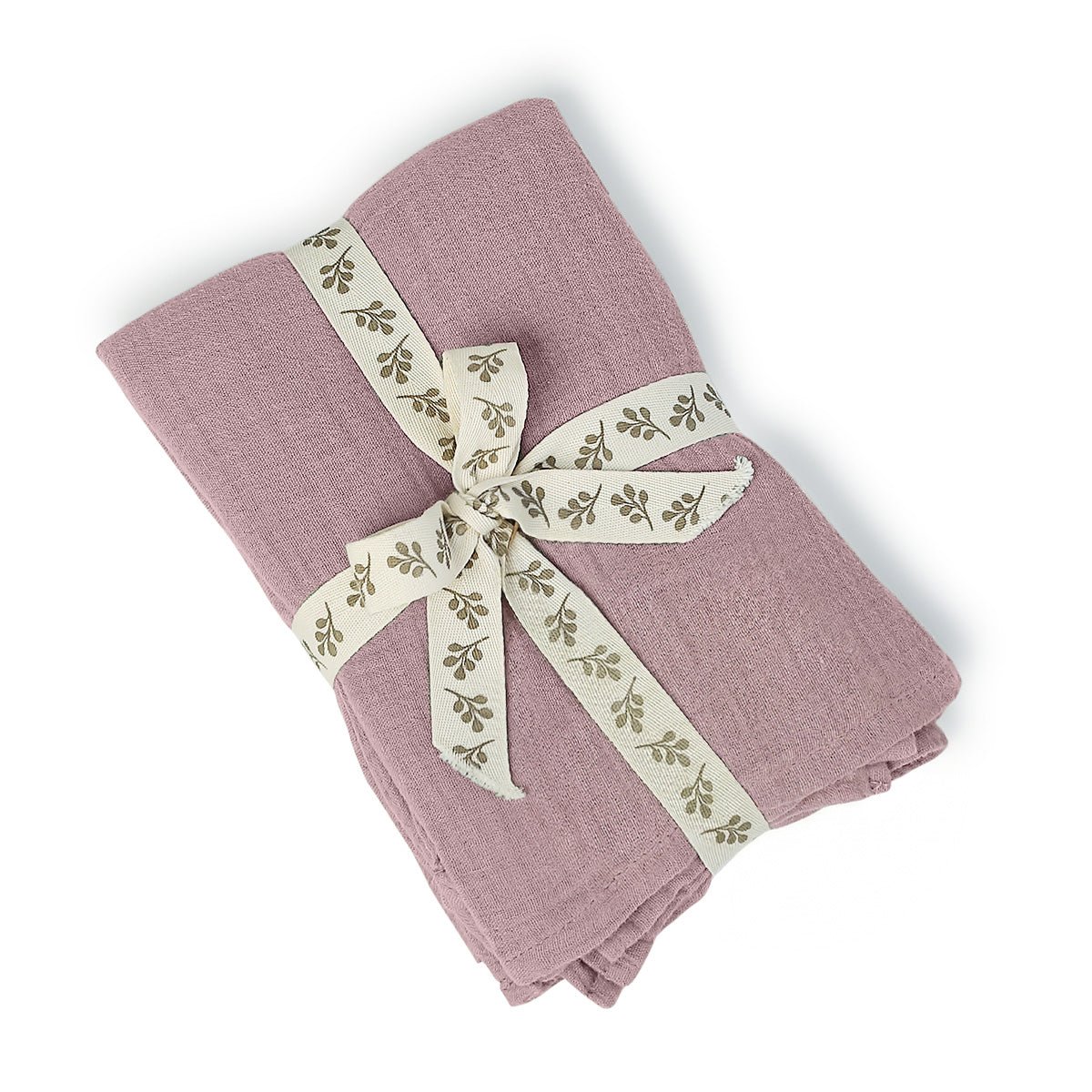 Housse de couette gaze de coton ALMA Made in Europe bois de rose, FEBRONIE