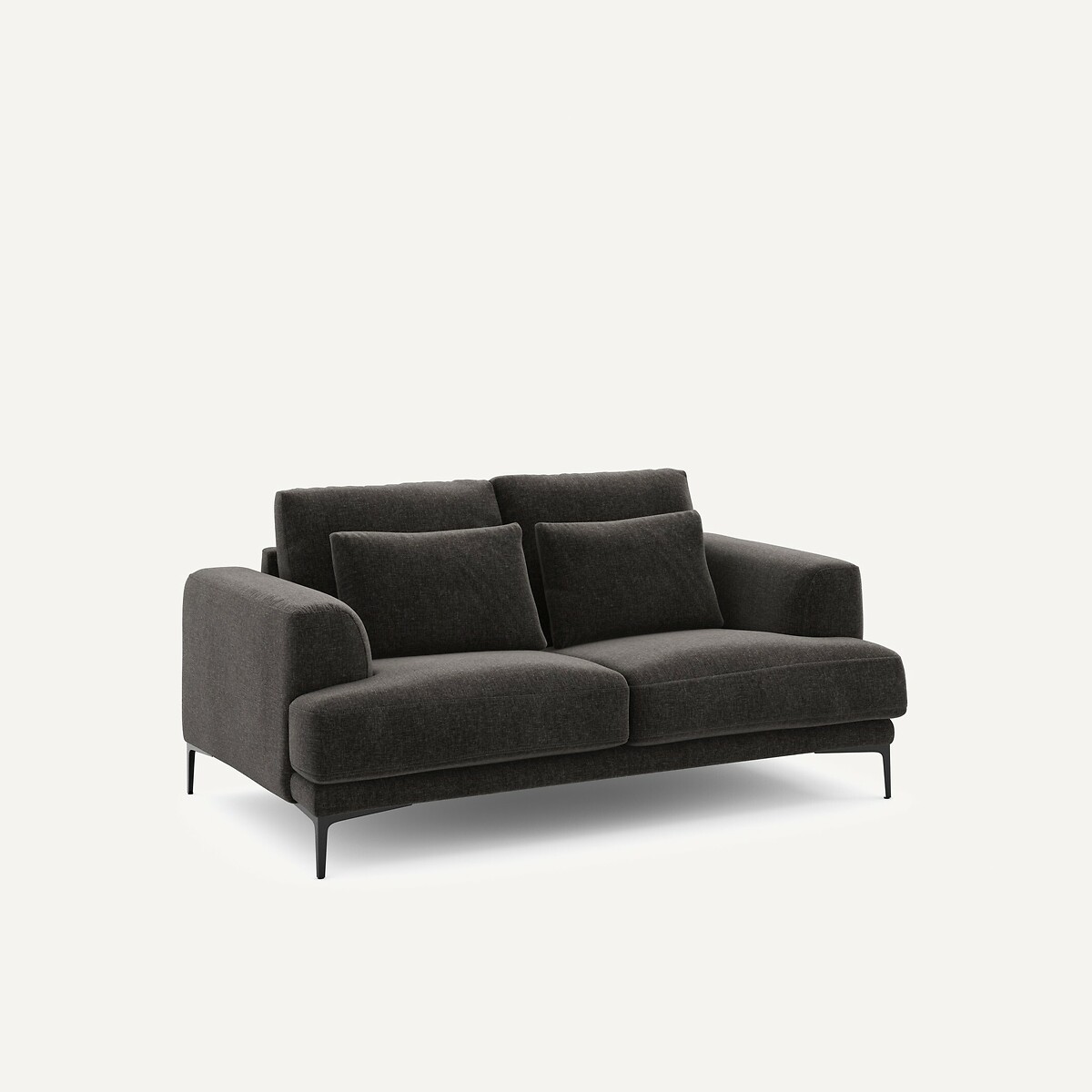 2-zits zetel fluweel chenille, Marsile basalt, AM.PM