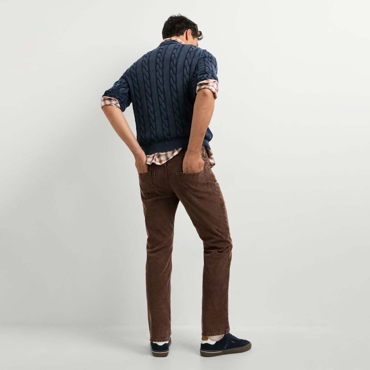 Cash - Pantalon 5 Poches En Velours Côtelé Coupe Regular brun mocca foncé, PEPE JEANS