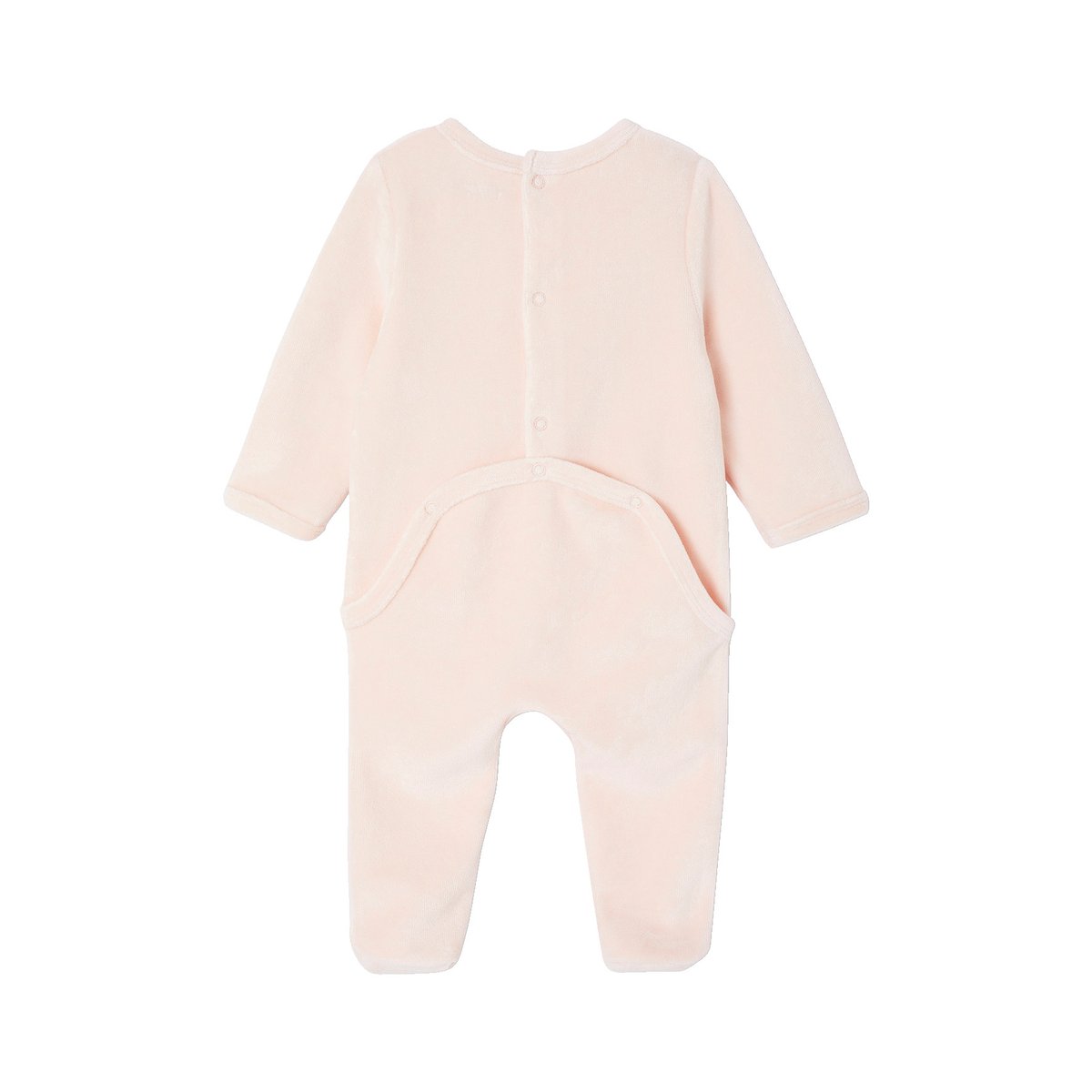 Lot de 2 dors-bien naissance en velours rose pâle, VERTBAUDET