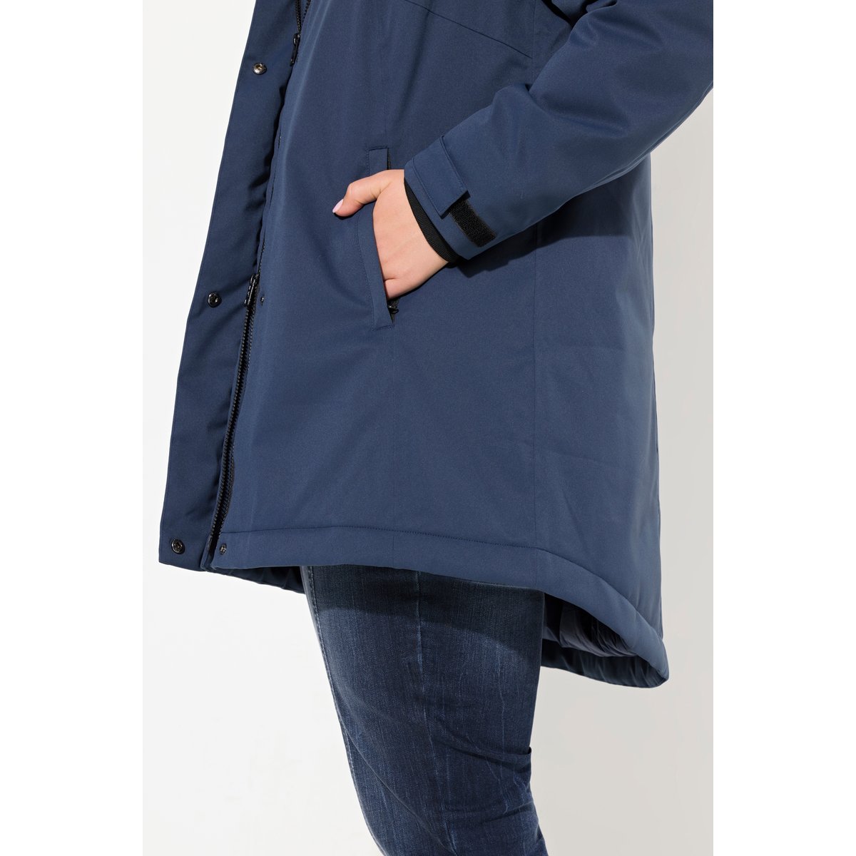 Veste technique HYPRAR imperméable, capuche pétrole foncé, ULLA POPKEN
