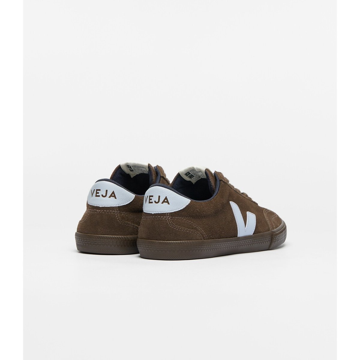 Baskets cuir suède Volley marron foncé, VEJA