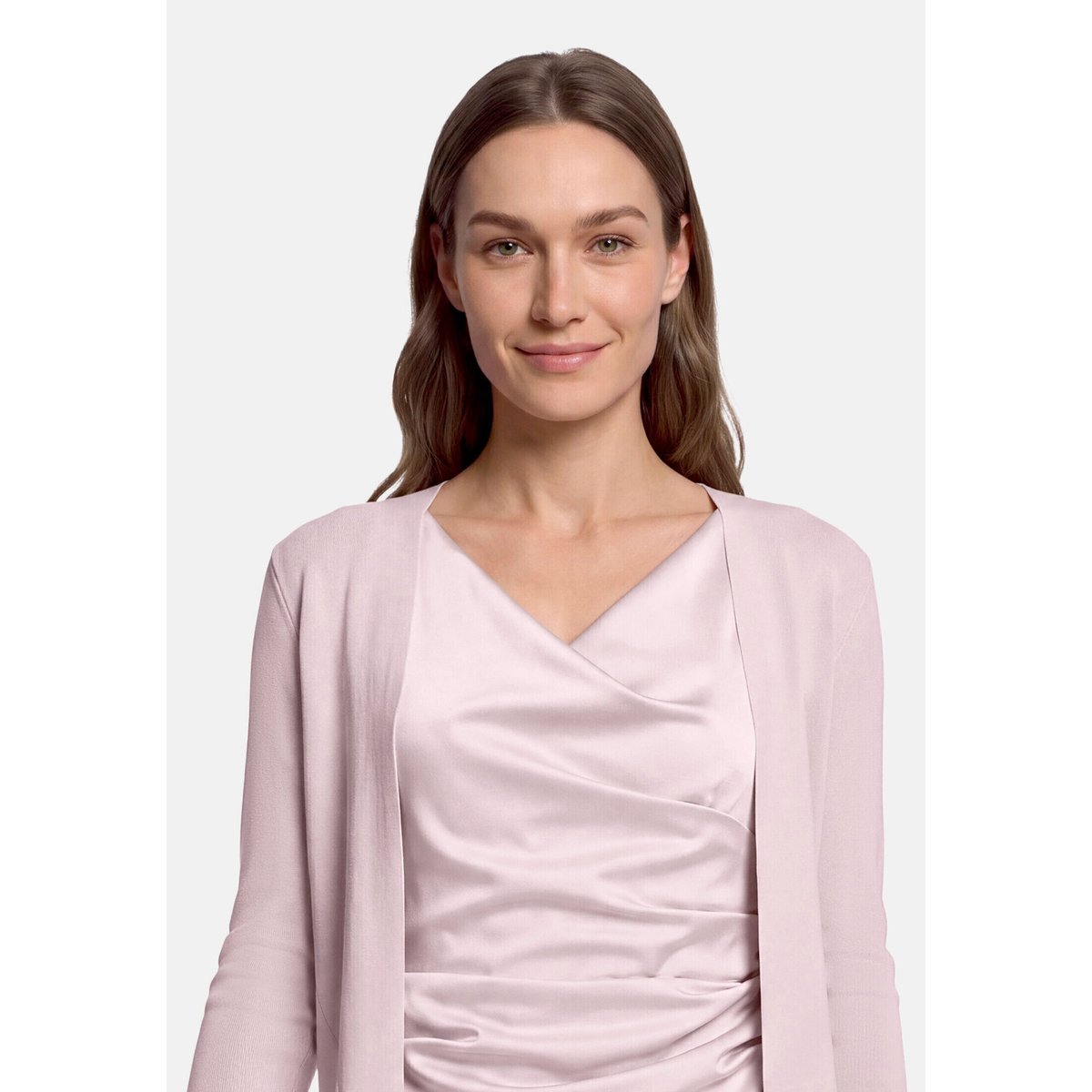 Boléro en maille à manches longues foggy rose, VERA MONT