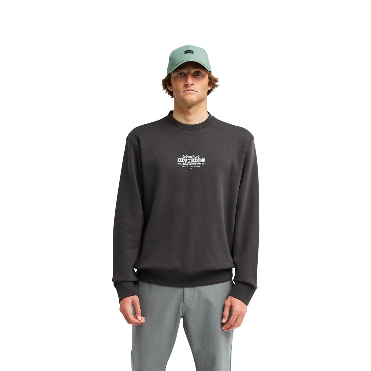 Sweat à capuche COMPASS noir washed black, BILLABONG