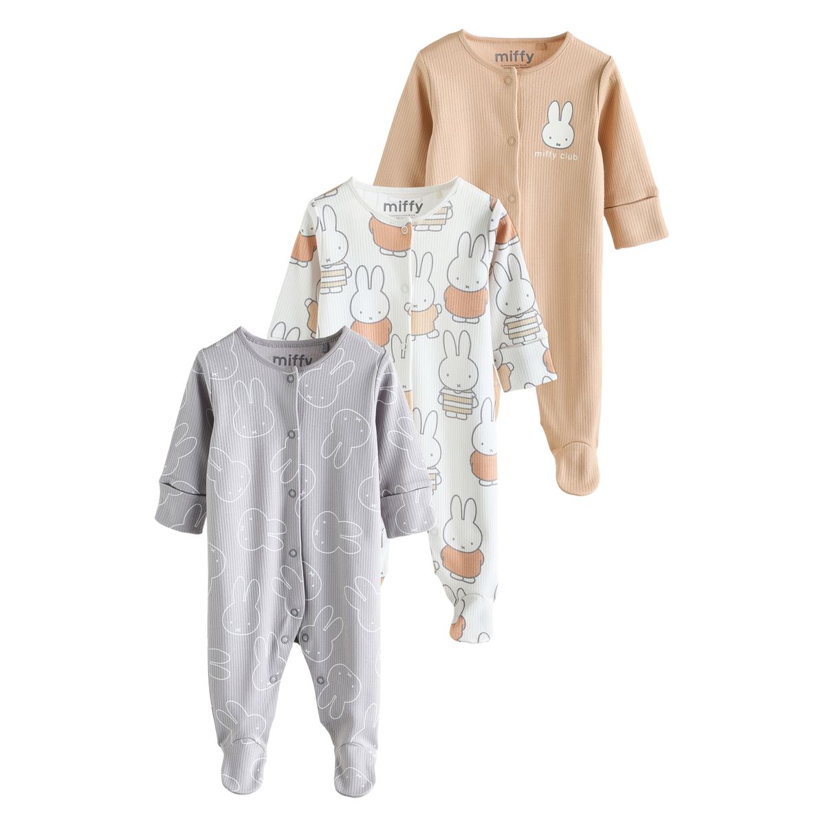 Dors-bien bébé miffy , lot de 3 naturel, NEXT
