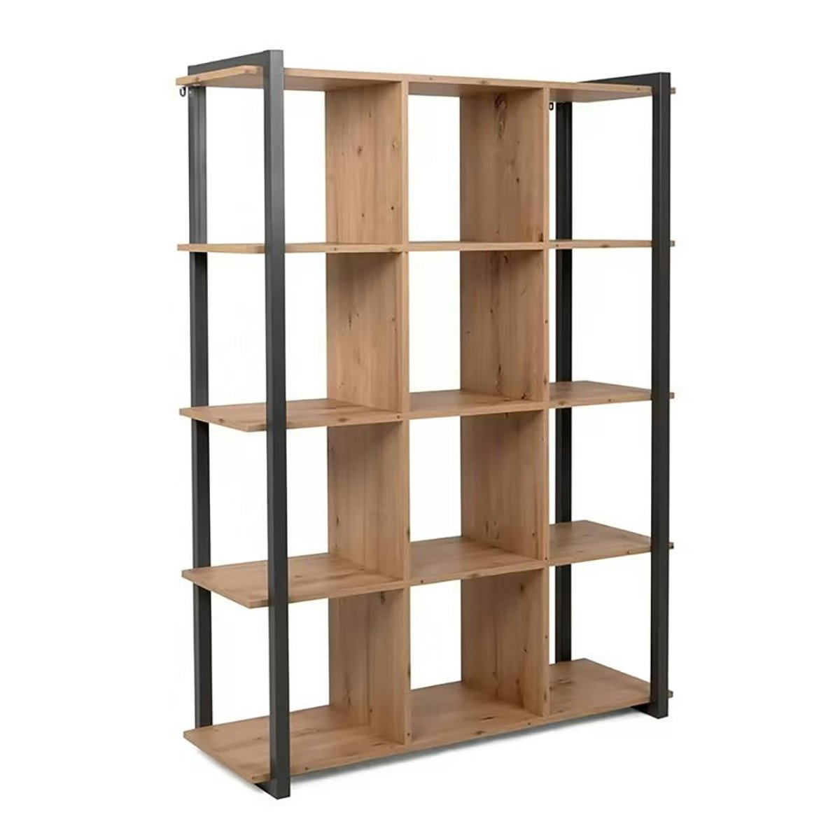 Bibliothèque ouverte 12 niches ALVA chêne, PIER IMPORT