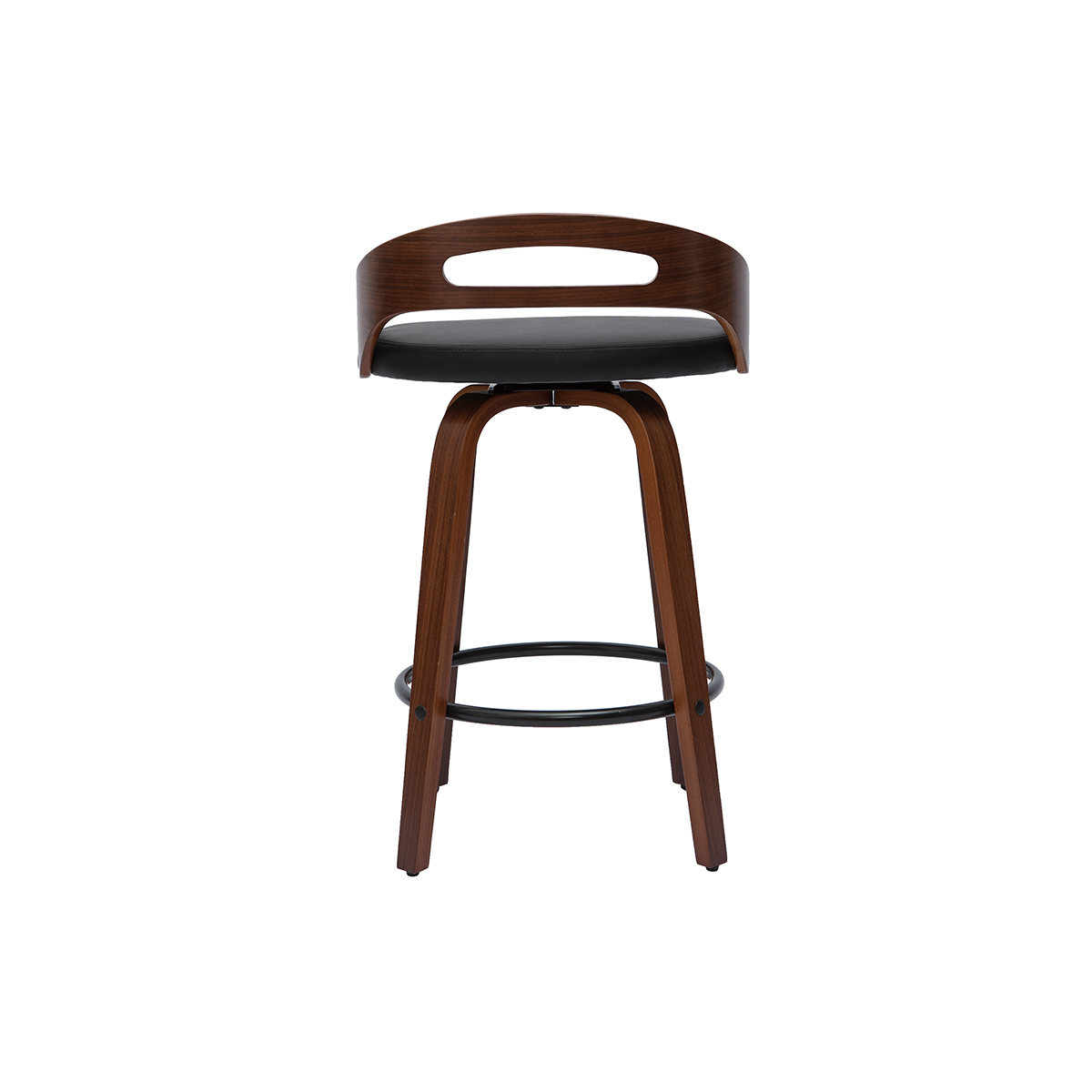 Tabourets de bar design 65cm (lot de 2) MANO noir, MILIBOO