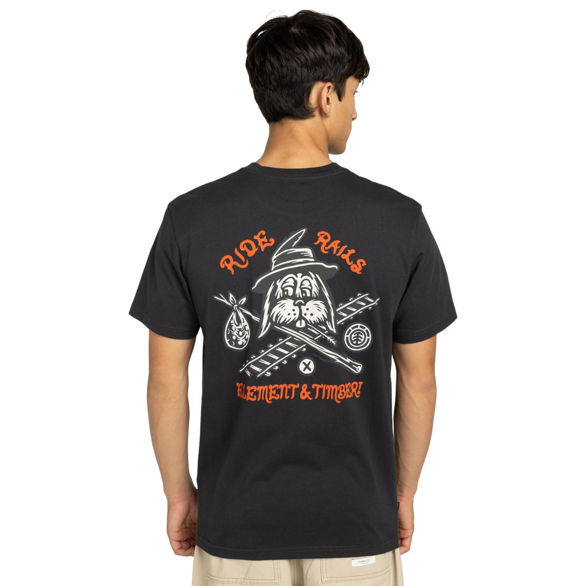 T-shirt à manches courtes TIMBER HOBOS noir off black, ELEMENT