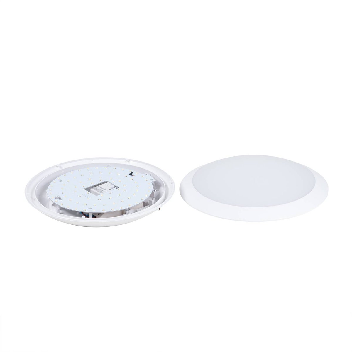 Plafonnier extérieur moderneLED, Naira blanc (ral 9003), blanc, LINDBY