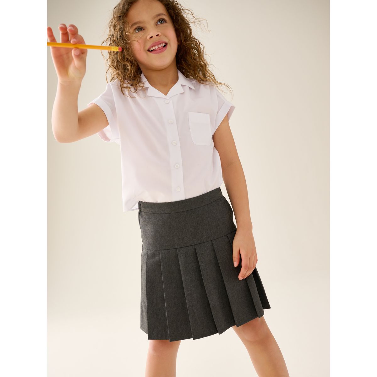 Jupe-short plissée pour l'école gris, NEXT