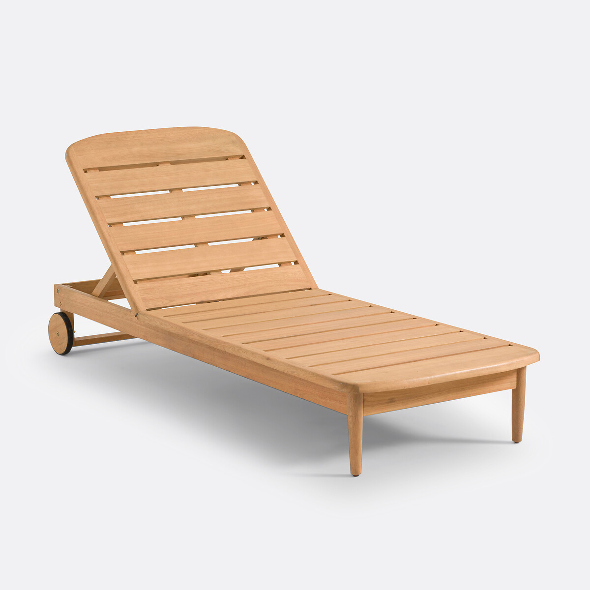 Lettino prendisole in eucalipto, Oliver beige, LA REDOUTE INTERIEURS
