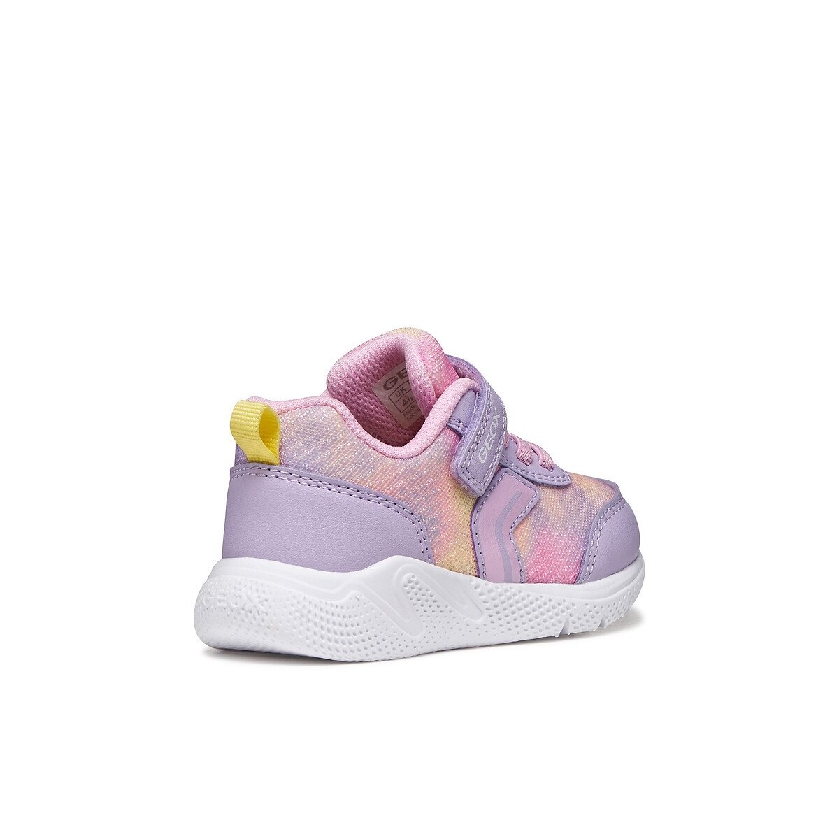 Baskets SPRINTYE, lacets élastiques lilas/rose, GEOX