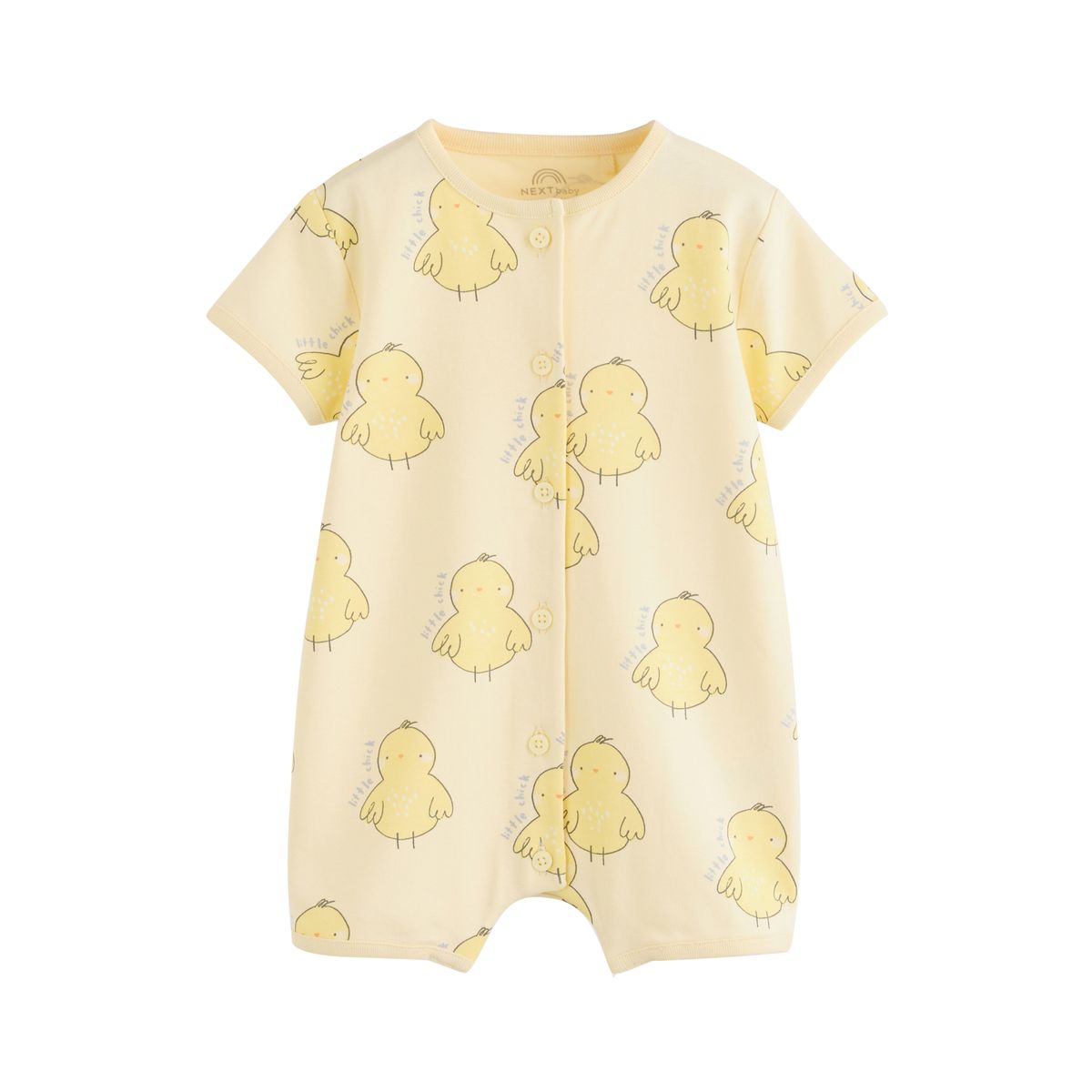 Grenouillères en jersey bébé, lot de 3 bouton jaune de pâques, NEXT