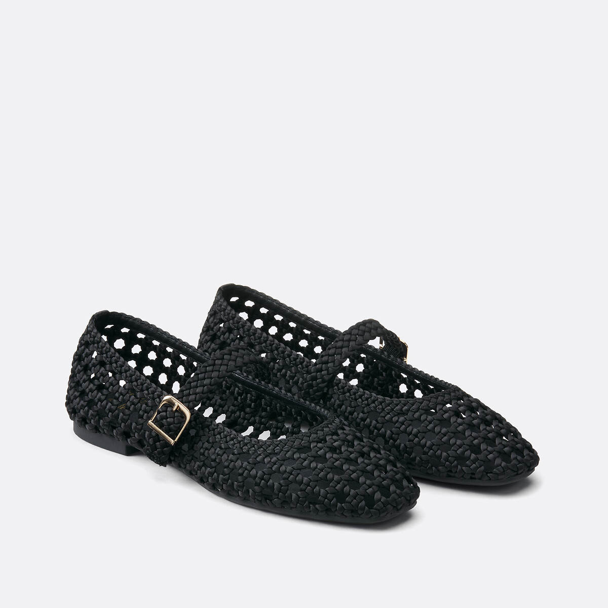 Ballerines esprit babies tressées noir, LA REDOUTE COLLECTIONS