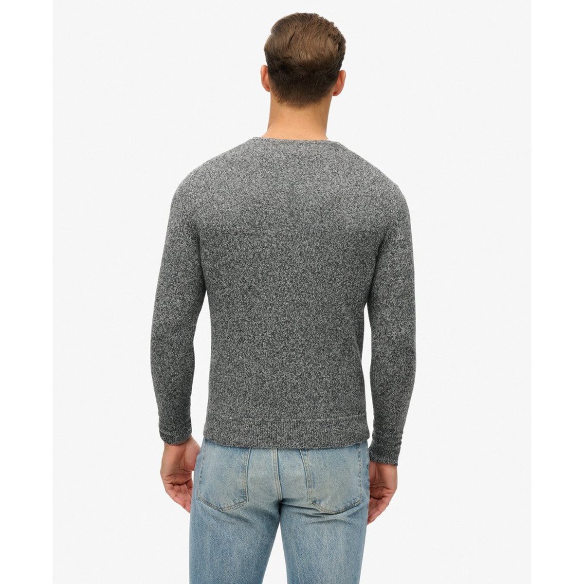 Pull col rond Essential anthracite, SUPERDRY