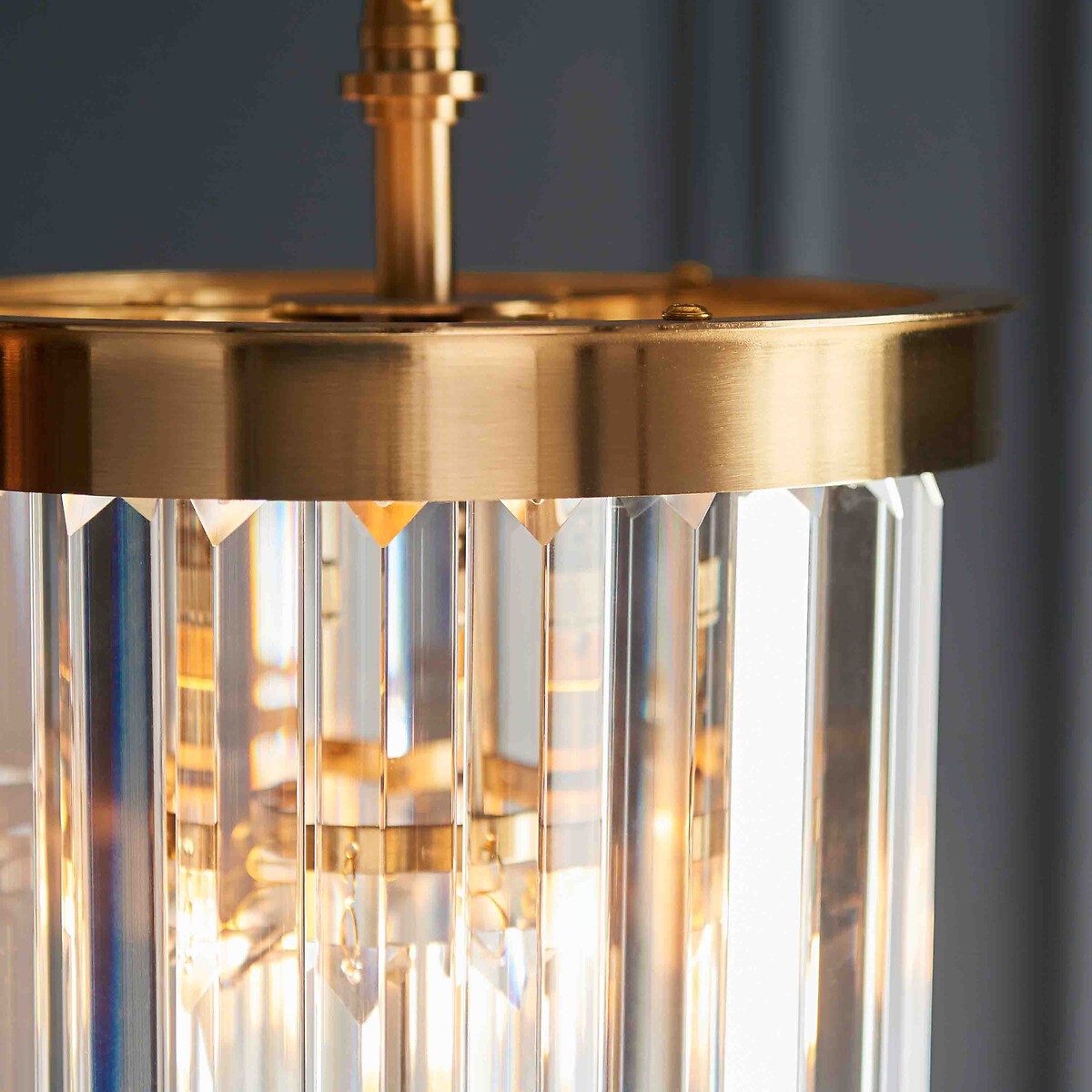 Coma Tiered Glass Pendant Light brass, ÉDITÉ
