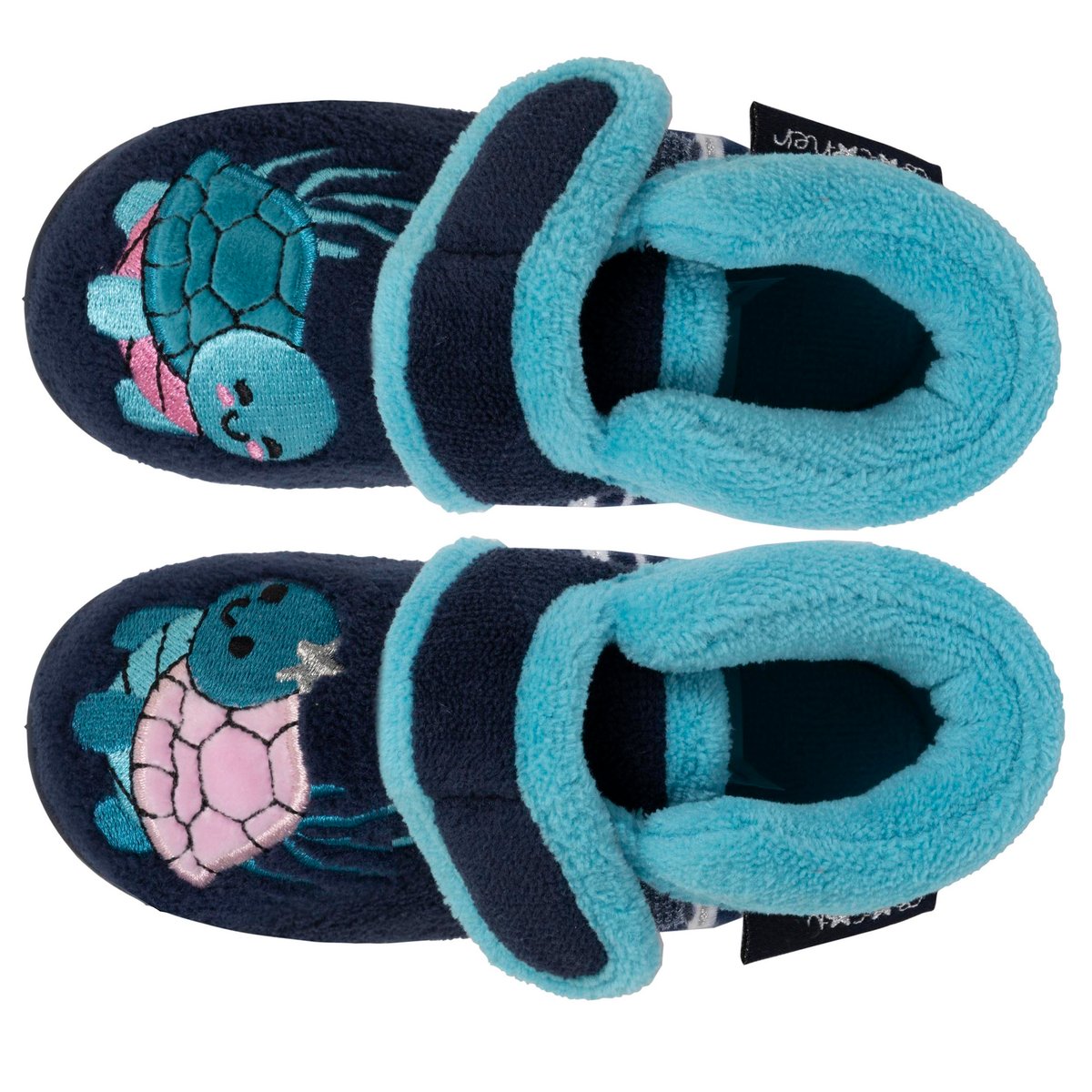 Chaussons Bottillons bleu, ISOTONER