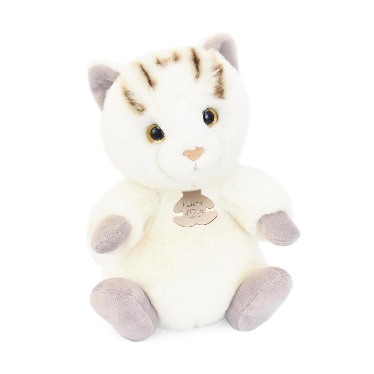Peluche Chat blanc, HISTOIRE D'OURS