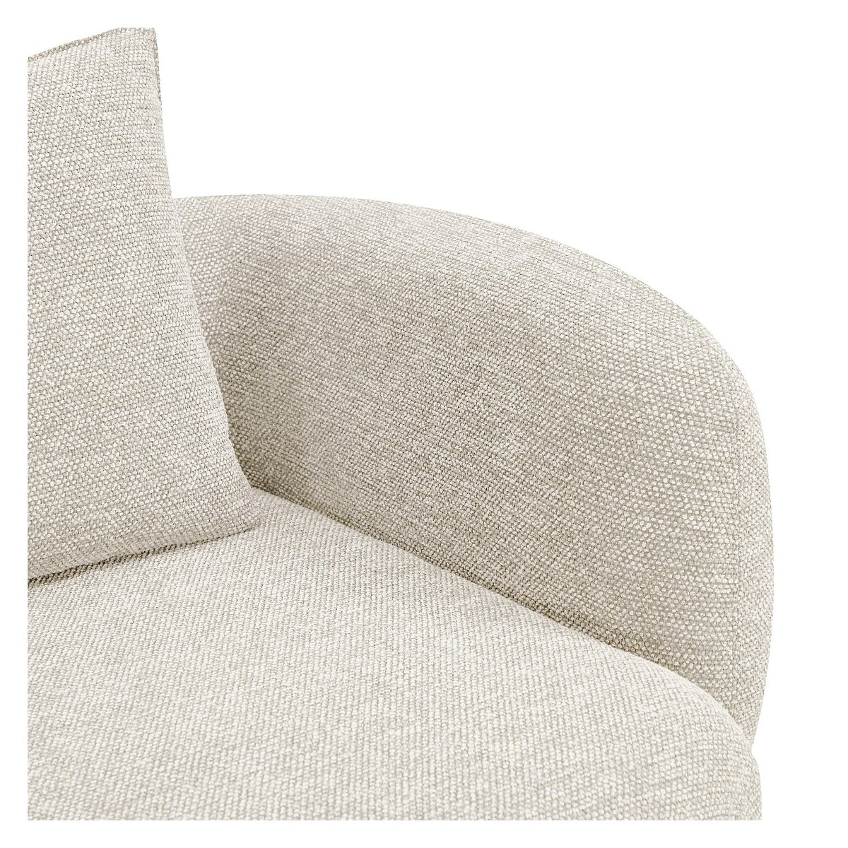 Canapé en tissu garni de plumes CAPRI beige, HABITAT