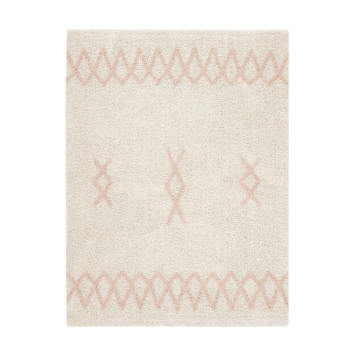 Tapis Rectangulaire en coton ATLAS beige rose, LORENA CANALS