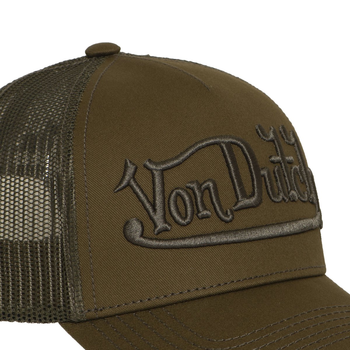Casquette trucker EMBROIDERY kaki, VON DUTCH