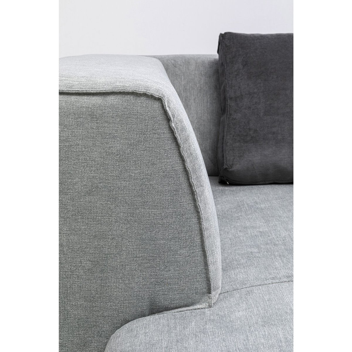 Méridienne d'angle de canapé, INFINITY gris, KARE DESIGN