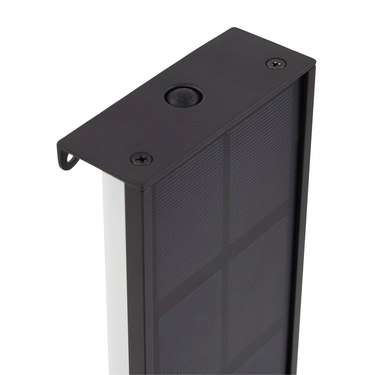 Lampe solaire en aluminiumLED, Laarni noir, blanc, LINDBY