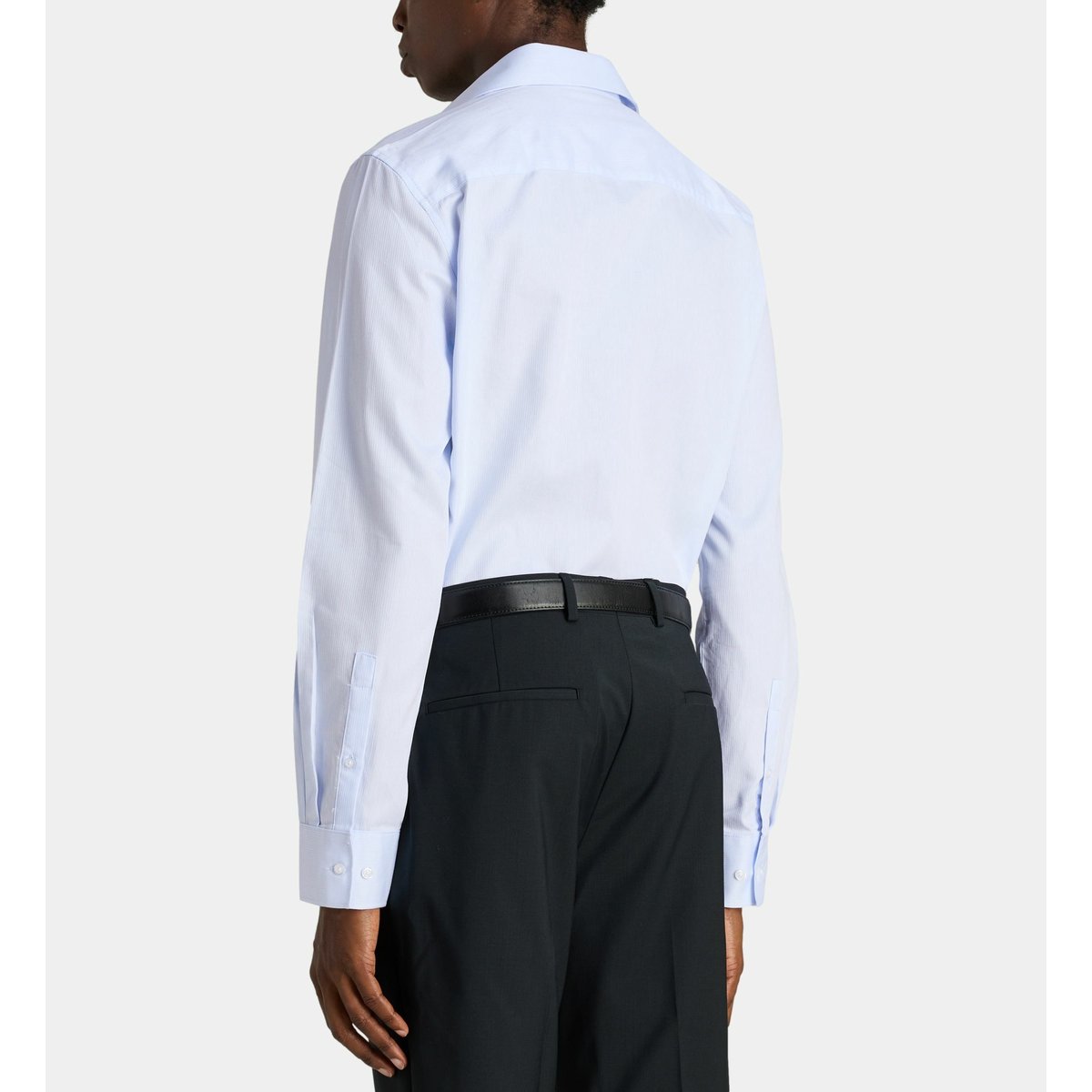 Chemise droite hsrtax sans repassage en coton bleu clair, GALERIES LAFAYETTE