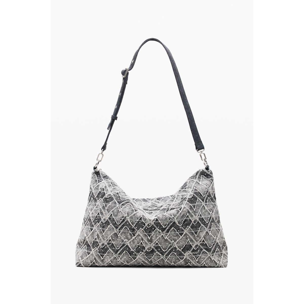 Sac moyen avec clous et charm bleu, DESIGUAL