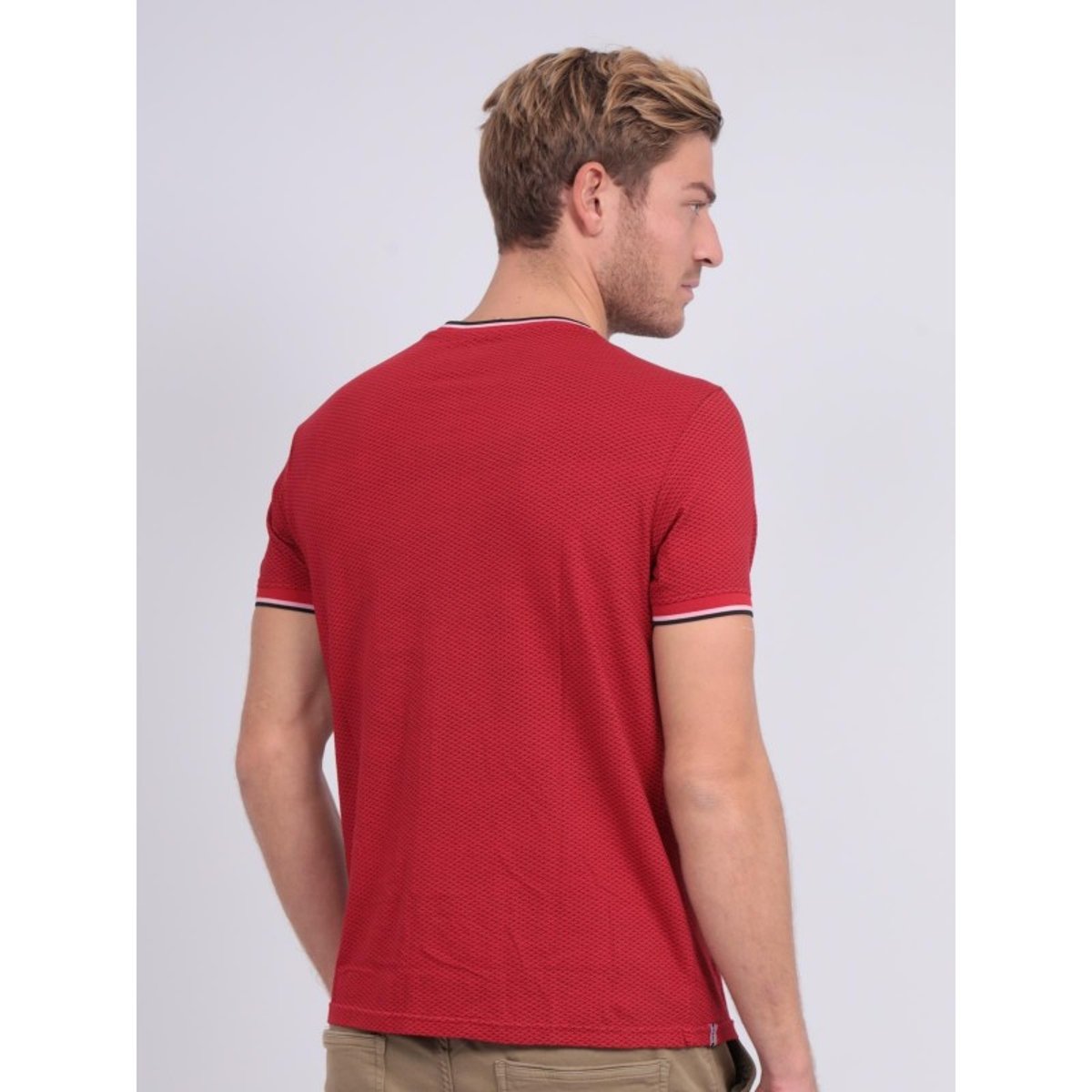 T-shirt Col Rond Pur Coton Motifs Nerfo rouge, RITCHIE