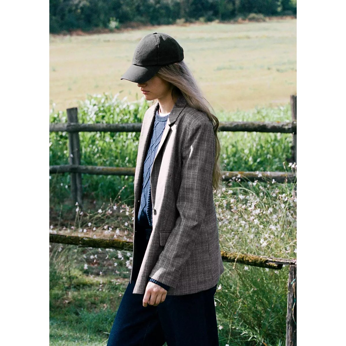 Casquette effet usé kaki, MANGO TEEN