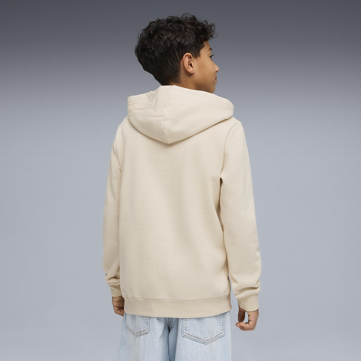 Sweat à capuche en molleton beige, PUMA