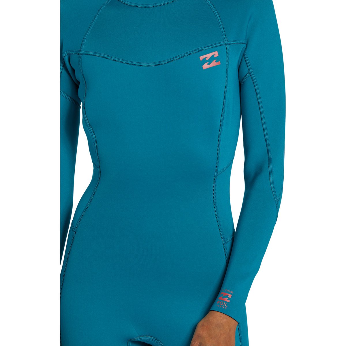 Combinaison de surf back zip 3/2MM FOIL bleu marine, BILLABONG
