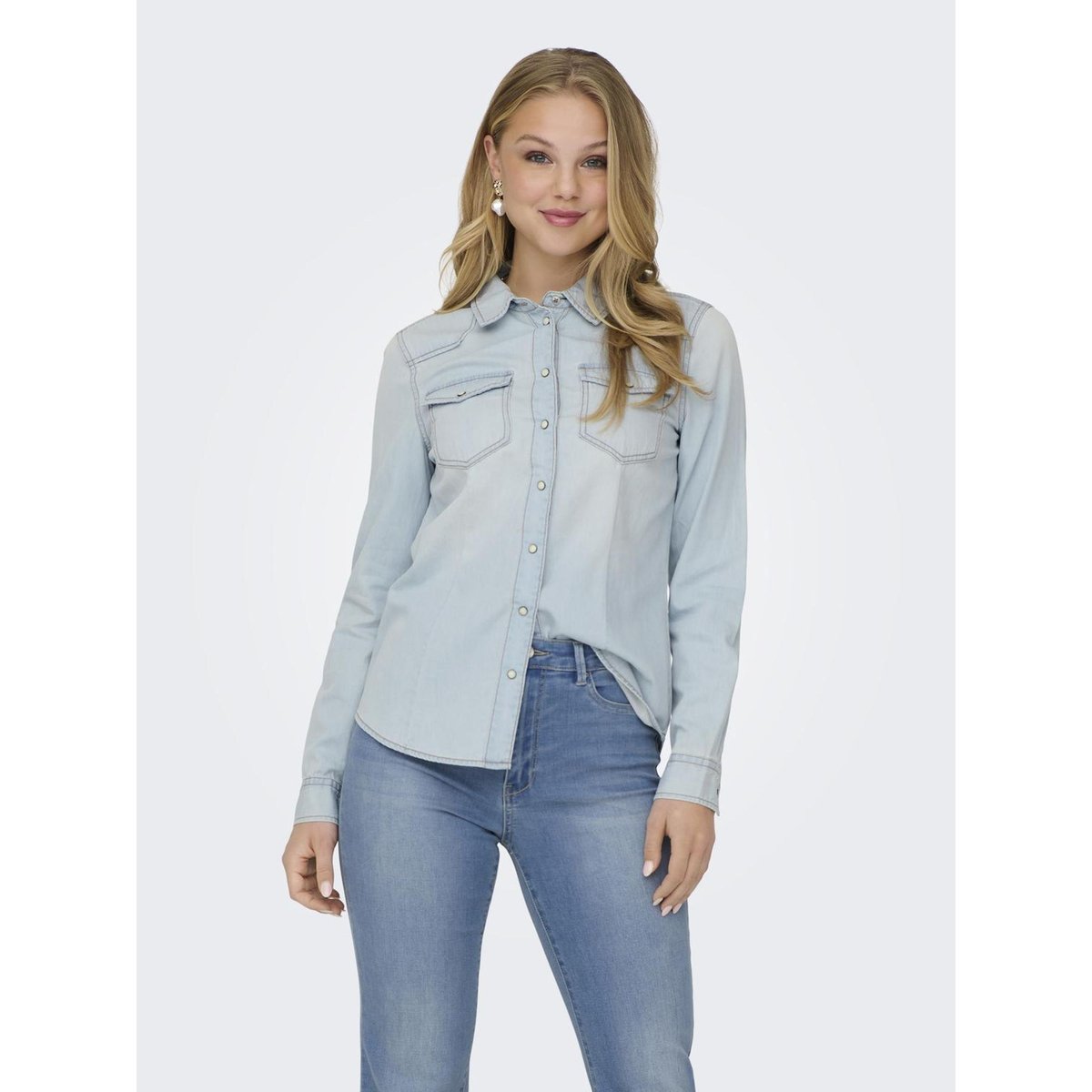 Chemise En Denim light blue denim, ONLY