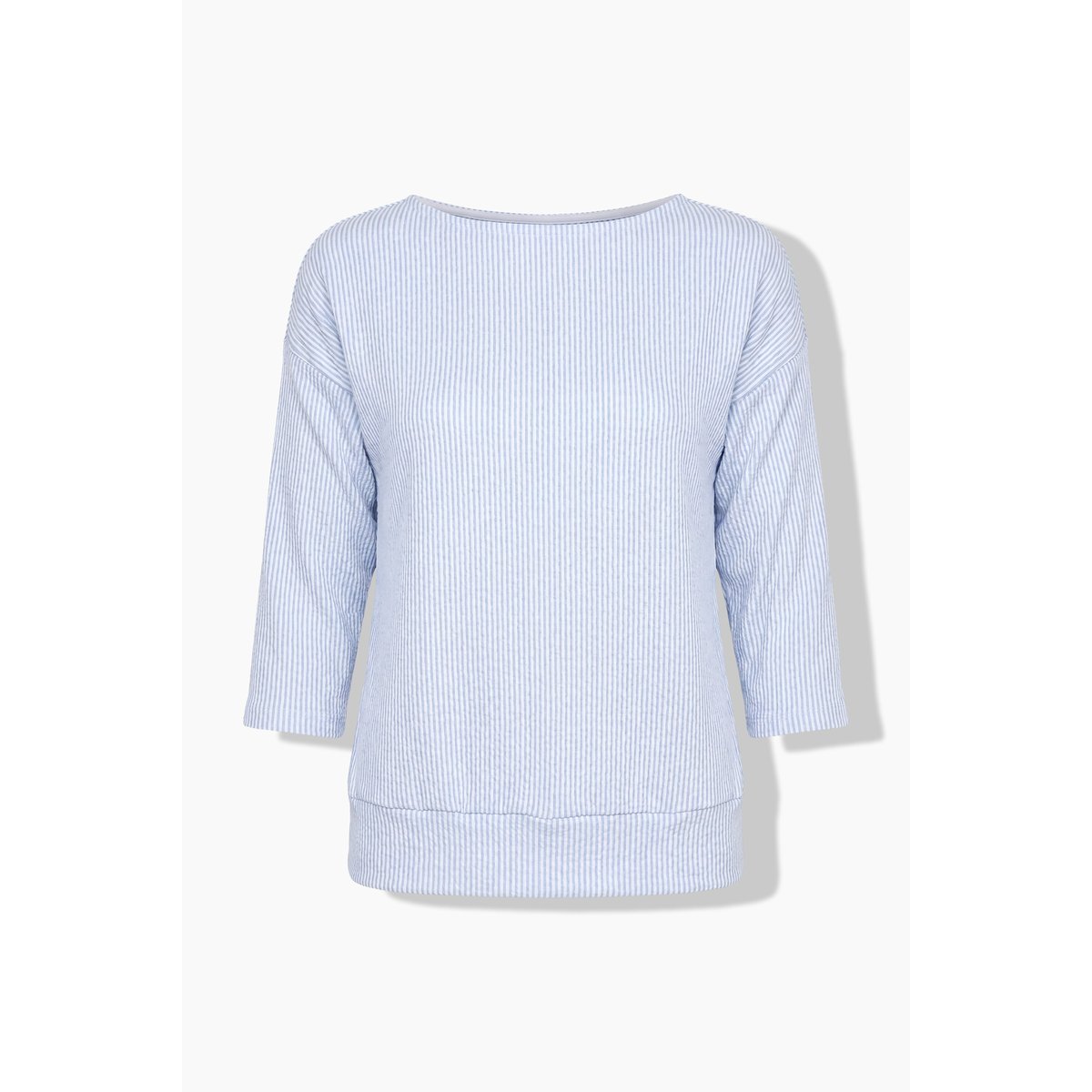 Sweat-shirt à rayures bleu clair, ULLA POPKEN
