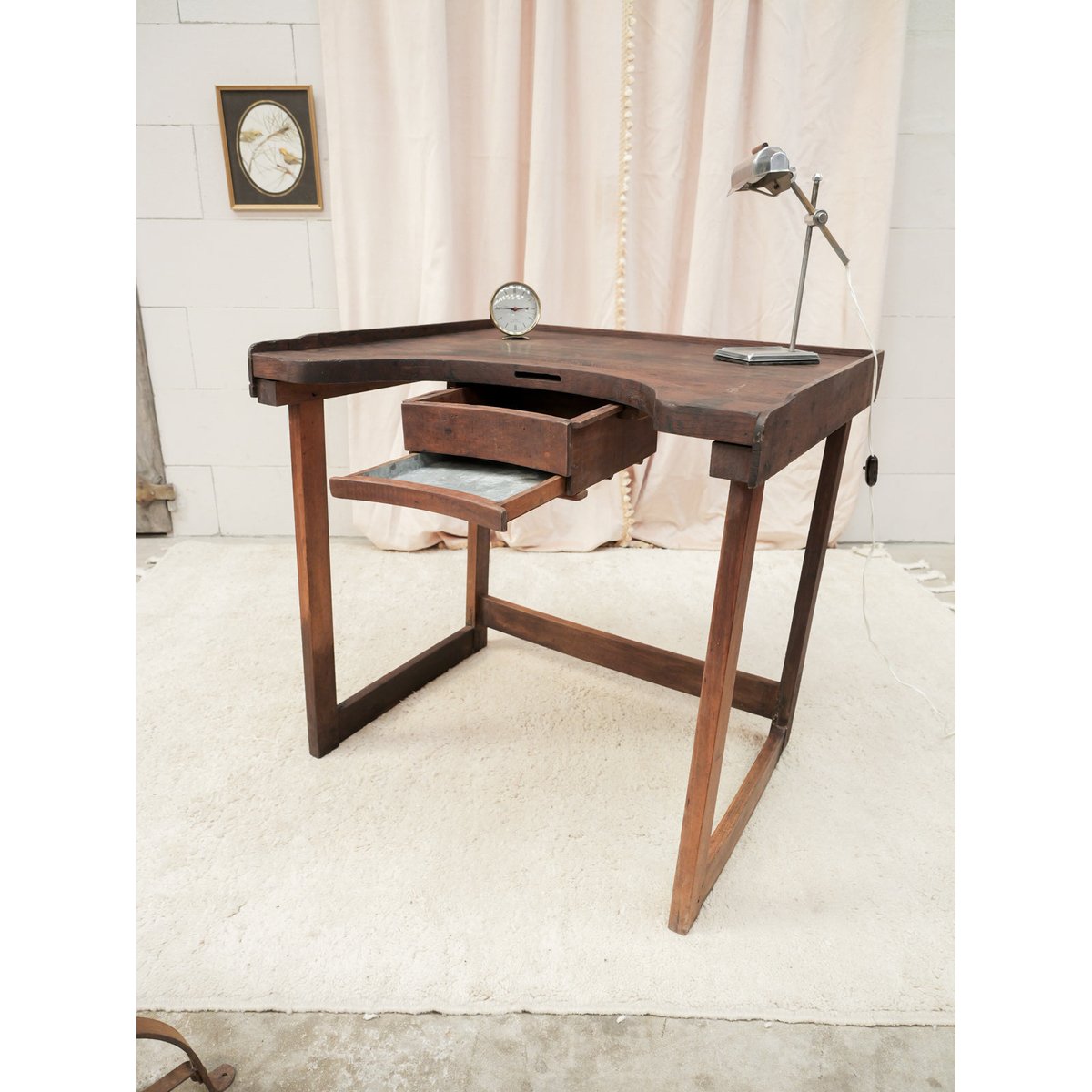 Meuble d'horloger Fernand N°453 - Bon état bois foncé, DEBONGOUT