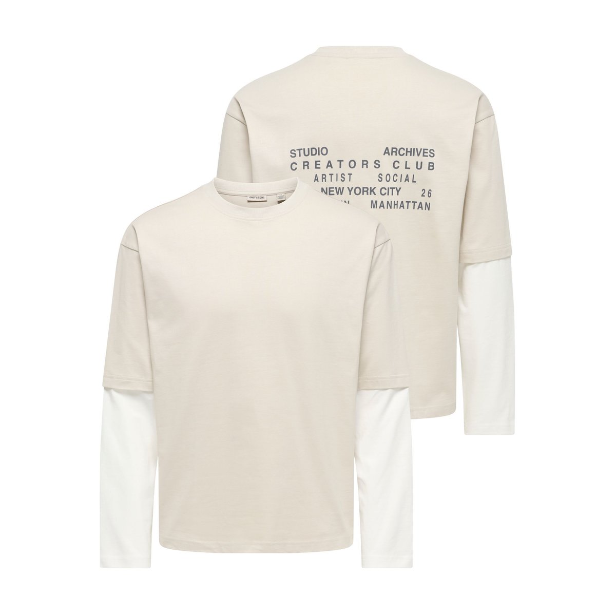 T-Shirt pumice stone 1, ONLY & SONS