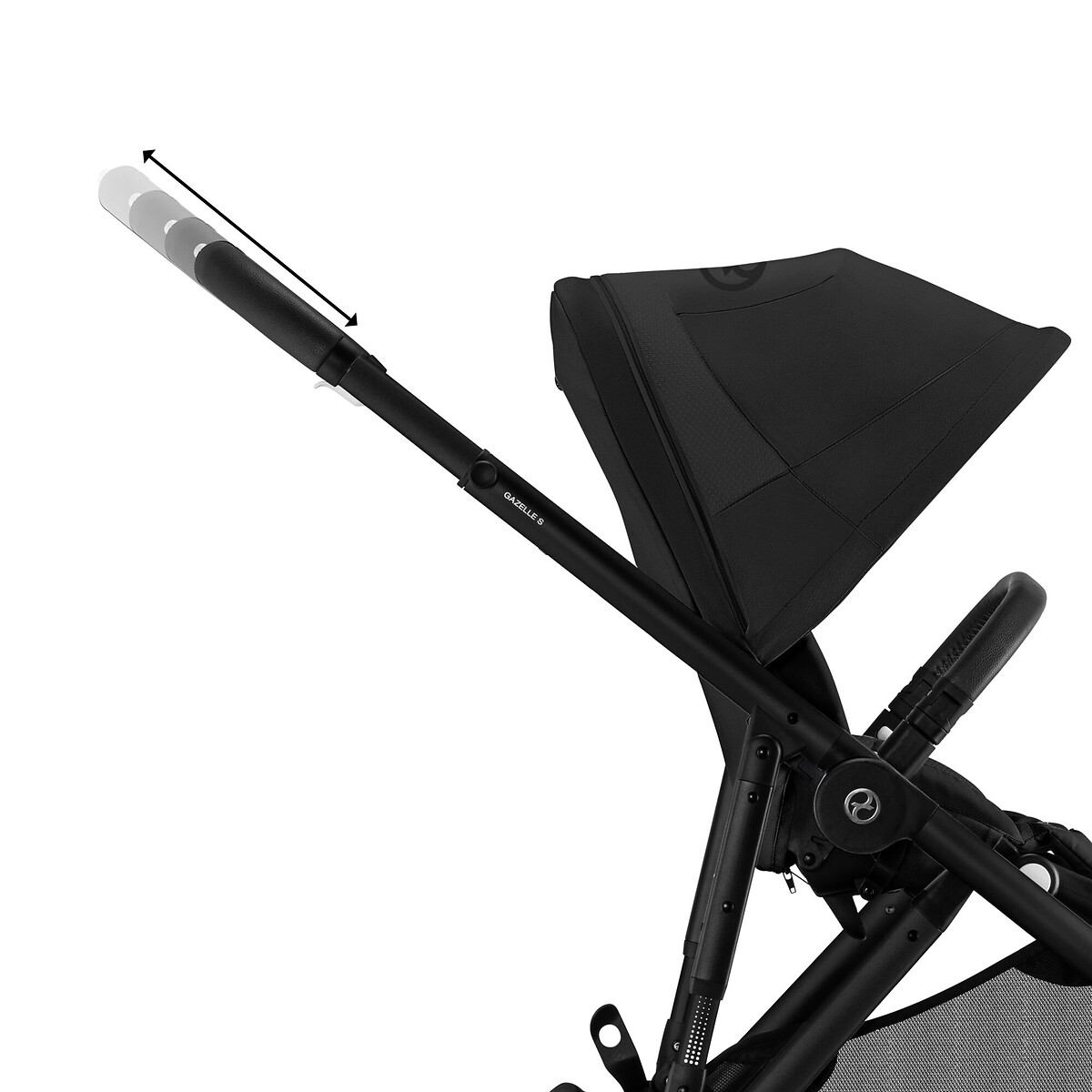 Poussette tout terrain gazelle s noir, CYBEX