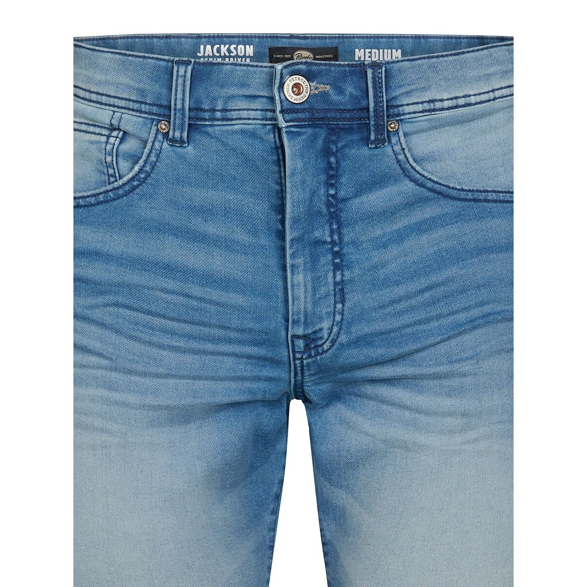 Short slim en jean bleu moyen, PETROL INDUSTRIES