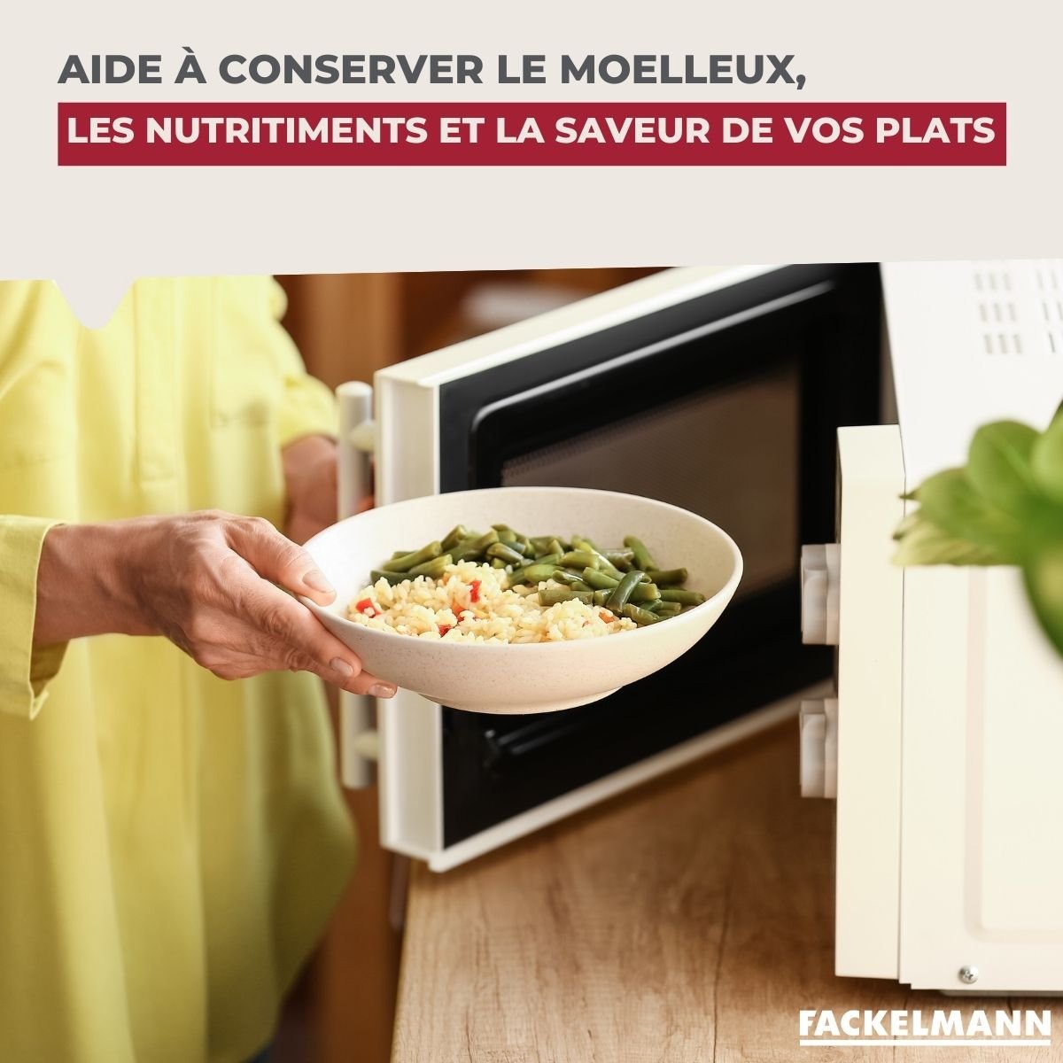 Couvercle pour micro-ondes transparent, FACKELMANN