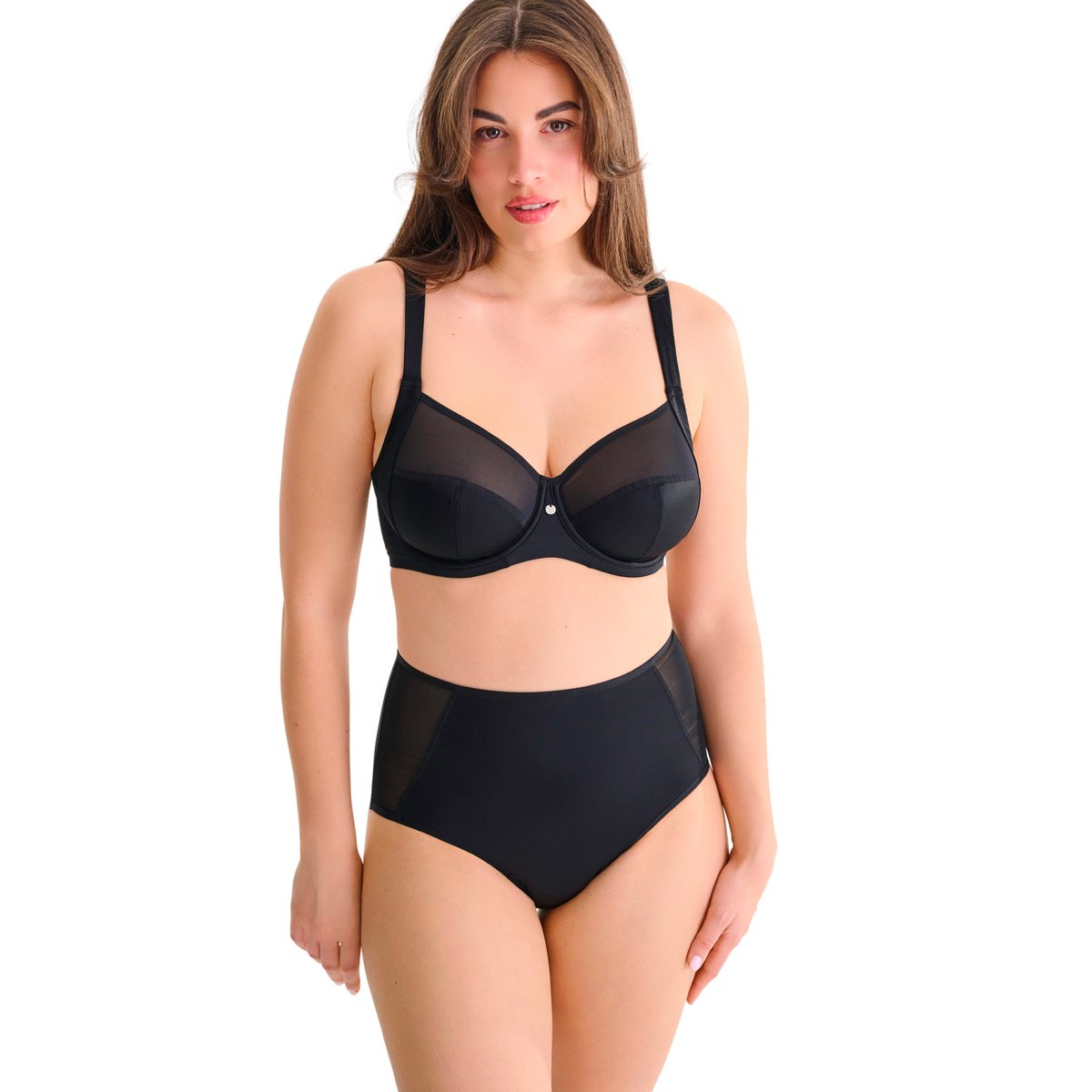 Soutien-gorge armaturé TINA F à H noir, LISCA